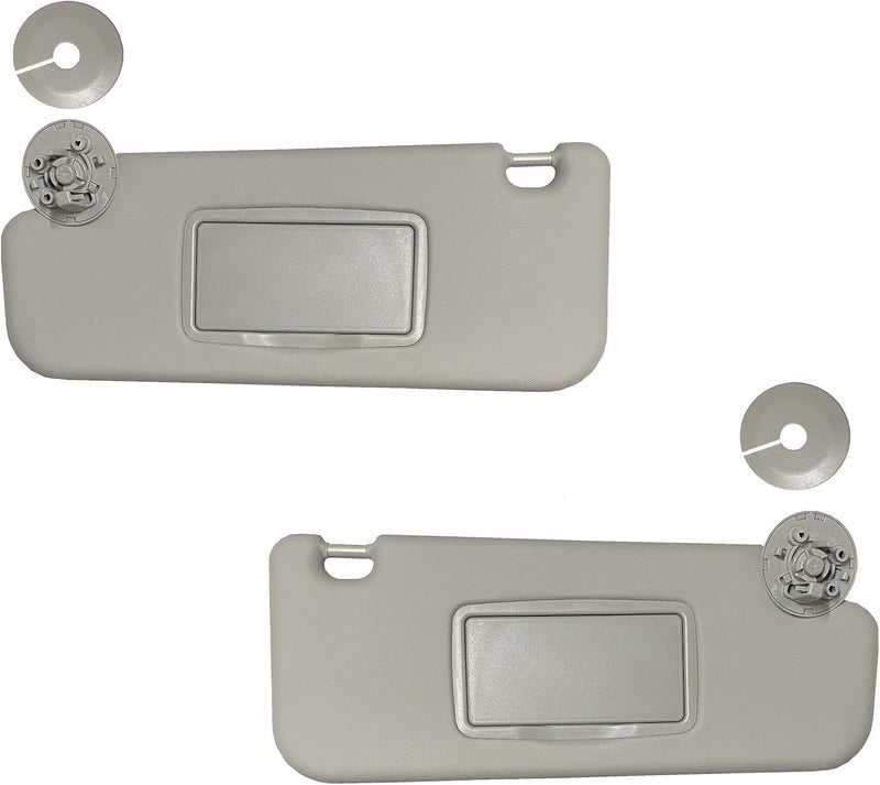 2M PLASTIC Sun Visor Fits for Chevy Cruze 2011-2016 Pair Set Left+Right Gray Titanium Three Screws 2MPLASTIC (Gray) - Image 1